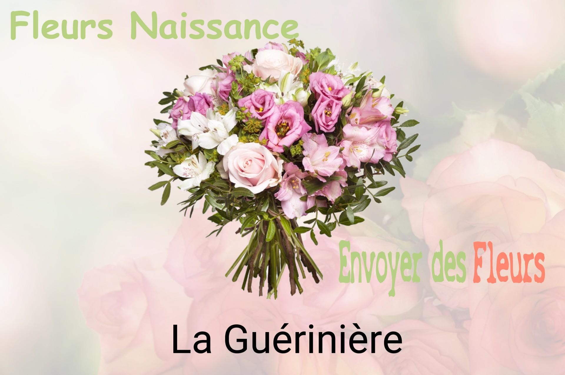 Bouquet de fleurs de naissance livré à La Guérinière