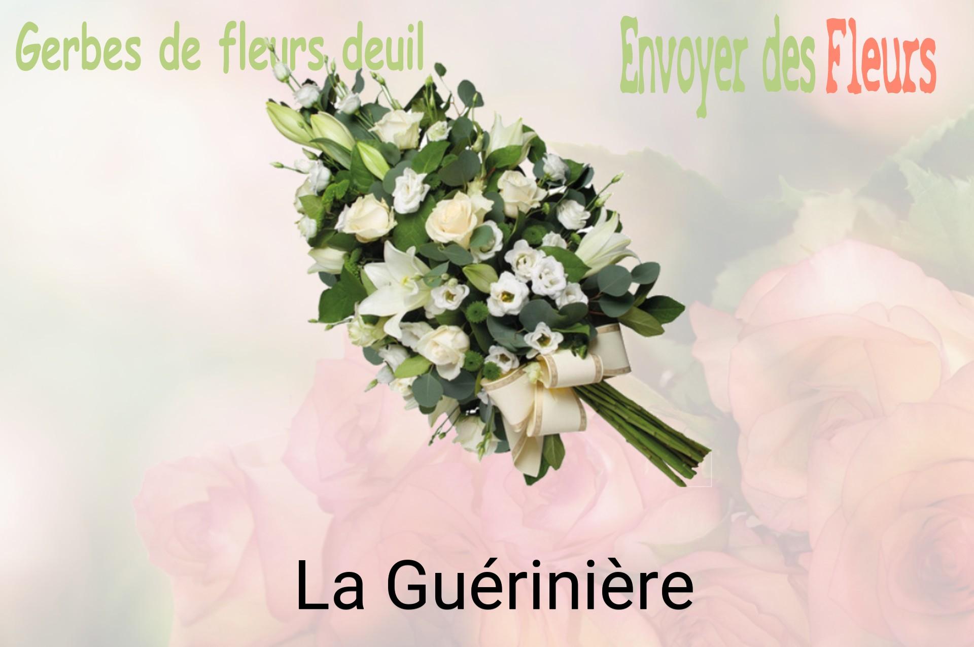 Gerbe de fleurs de deuil livrée à La Guérinière